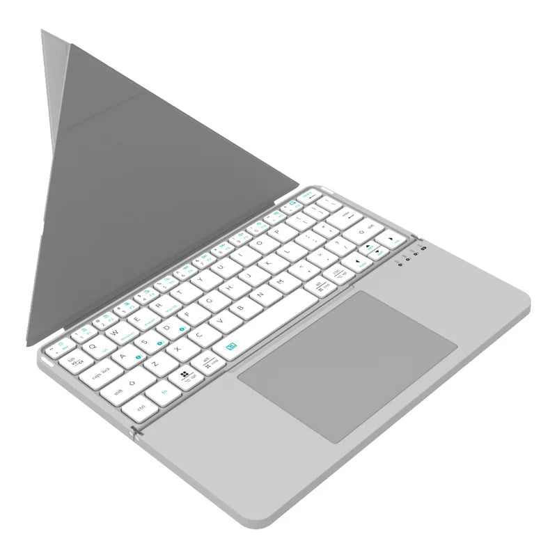 Tastiera Bluetooth Pieghevole 2-in-1 con Touchpad